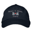 Barack & Michelle "Lovebirds" embroidered hats by OvalOfficeProducts Barack & Michelle "Lovebirds" embroidered hats