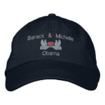 Barack &amp; Michelle "Lovebirds" Embroidered Baseball Cap