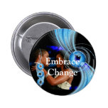Barack & Michelle Obama Embrace Change Pin