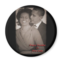 BARACK & MICHELLE OBAMA MAGNET by OWL1998 BARACK & MICHELLE OBAMA MAGNET