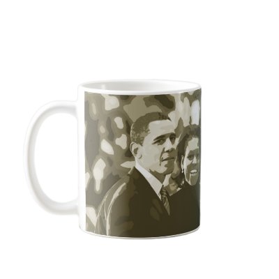 Barack & Michelle Obama - Mug by OutOfLimits