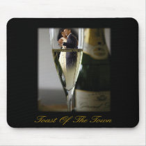 BARACK & MICHELLE OBAMA:  TOAST OF THE TOWN mousepads