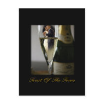 BARACK & MICHELLE OBAMA:  TOAST OF THE TOWN POSTCARDS