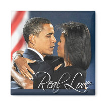 Barack & Michelle - Real Love magnets