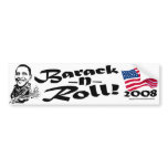 Barack N' Roll Bumper Sticker 