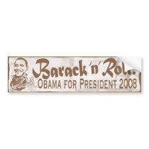 Barack N' Roll Homeboy Bumper Sticker  bumper stickers
