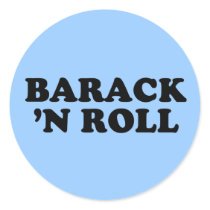 Barack 'N Roll T-shirt stickers