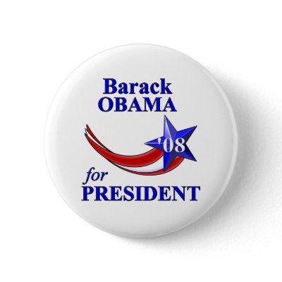Barack Obama 08 Pinback Button by wolfmama