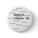 BARACK OBAMA `08 Button