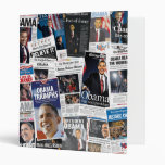 Barack Obama 2008/2012 Front Page Newspaper Binder