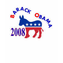 BARACK OBAMA 2008 DEMOCRATIC DONKEY t-shirts by gailg1957 BARACK OBAMA 2008 DEMOCRATIC DONKEY t-shirts
