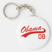 Barack Obama 2008 Jersey Keychain