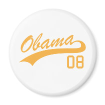Barack Obama 2008 Jersey Magnet by strk3 Barack Obama 2008 Jersey Magnet