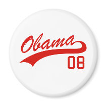 Barack Obama 2008 Jersey Magnet by strk3 Barack Obama 2008 Jersey Magnet