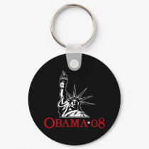 Barack Obama 2008 Statue of Liberty Keychain by strk3 Barack Obama 2008 Statue of Liberty Keychain