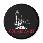 Barack Obama 2008 Statue of Liberty Magnet