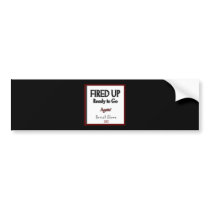 Barack Obama 2012 "Fired Up" Campaign Bumper Sticker