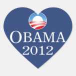 Barack Obama 2012 Heart Sticker