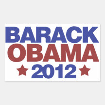Barack Obama 2012 Rectangle Sticker