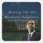 Barack Obama 2013 Presidential Inauguration Square Sticker