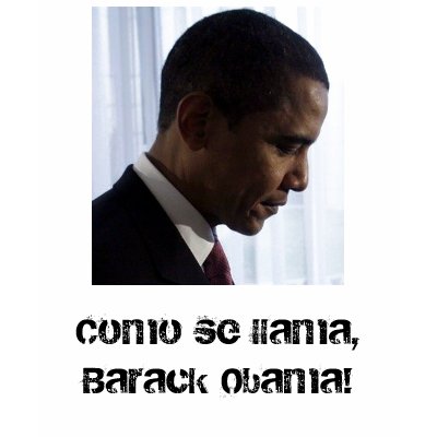 barack-obama-2, Como se llama, Barack Obama! T-shirt by tinytank