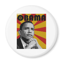 Barack Obama 2 magnets by HotTopicsTshirts Barack Obama 2 magnets