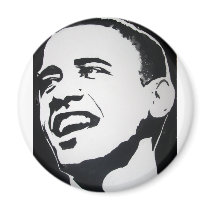 Barack Obama 3 magnets by HotTopicsTshirts Barack Obama 3 magnets
