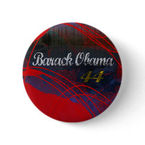 BARACK OBAMA 44 GRUNGE RED buttons by OWL1998 BARACK OBAMA 44 GRUNGE RED buttons