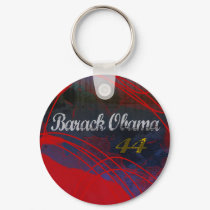 BARACK OBAMA 44 GRUNGE RED keychains by OWL1998 BARACK OBAMA 44 GRUNGE RED keychains