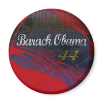 BARACK OBAMA 44 GRUNGE RED magnets by OWL1998 BARACK OBAMA 44 GRUNGE RED magnets