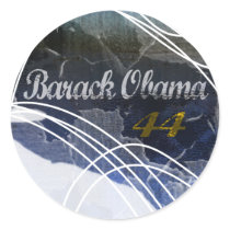 BARACK OBAMA 44 GRUNGE stickers