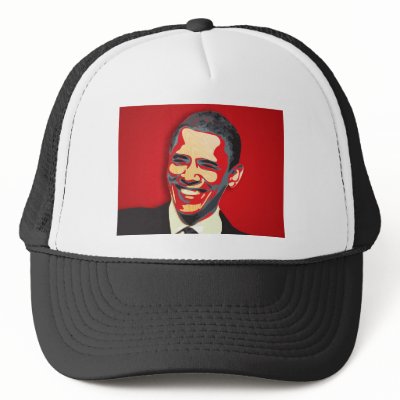 Barack Obama 44th President Trucker Hat by spacedust
