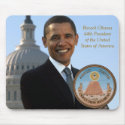 Barack Obama 44th President of the USA mousepads by Websprinter Barack Obama 44th President of the USA mousepads