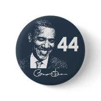 Barack Obama 44th President with signature buttons