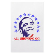 Barack Obama All Show No Go Stationery Paper