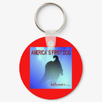BARACK OBAMA: AMERICA'S FIRST DOG keychains