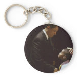 BARACK OBAMA AND CHILD key chain