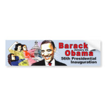 BARACK OBAMA AND FAMILY bumper stickers by kolormehappy BARACK OBAMA AND FAMILY bumper stickers