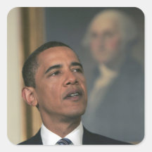 Barack Obama announce his intent to nominate Square Stickers