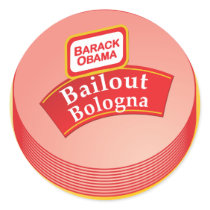 Barack Obama - Bailout Bologna stickers