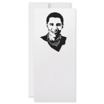 Barack Obama Bandana rack cards by obamashirts Barack Obama Bandana rack cards