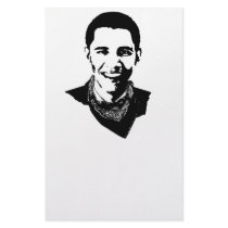 Barack Obama Bandana Customized Stationery