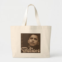 Barack Obama Believe Canvas Tote Bag