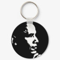 Barack Obama Black & White Profile keychains