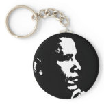 Barack Obama Black & White Profile keychains