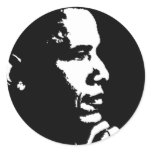 Barack Obama Black & White Profile