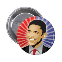 Barack Obama Bold Pinback Button