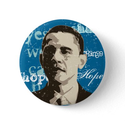 Barack Obama Campaign Button by HarryTerry
