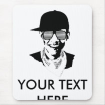 Barack Obama Cap Bandana Glasses mousepads by ElectionGear Barack Obama Cap Bandana Glasses mousepads