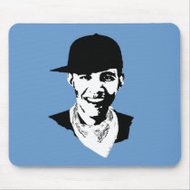 Barack Obama Cap Bandana mousepads by ElectionGear Barack Obama Cap Bandana mousepads